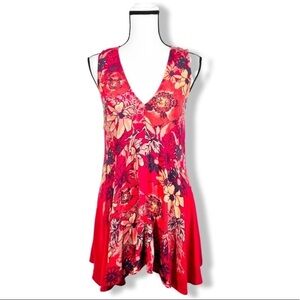 Free People Floral Mini Boho Dress/Tunic